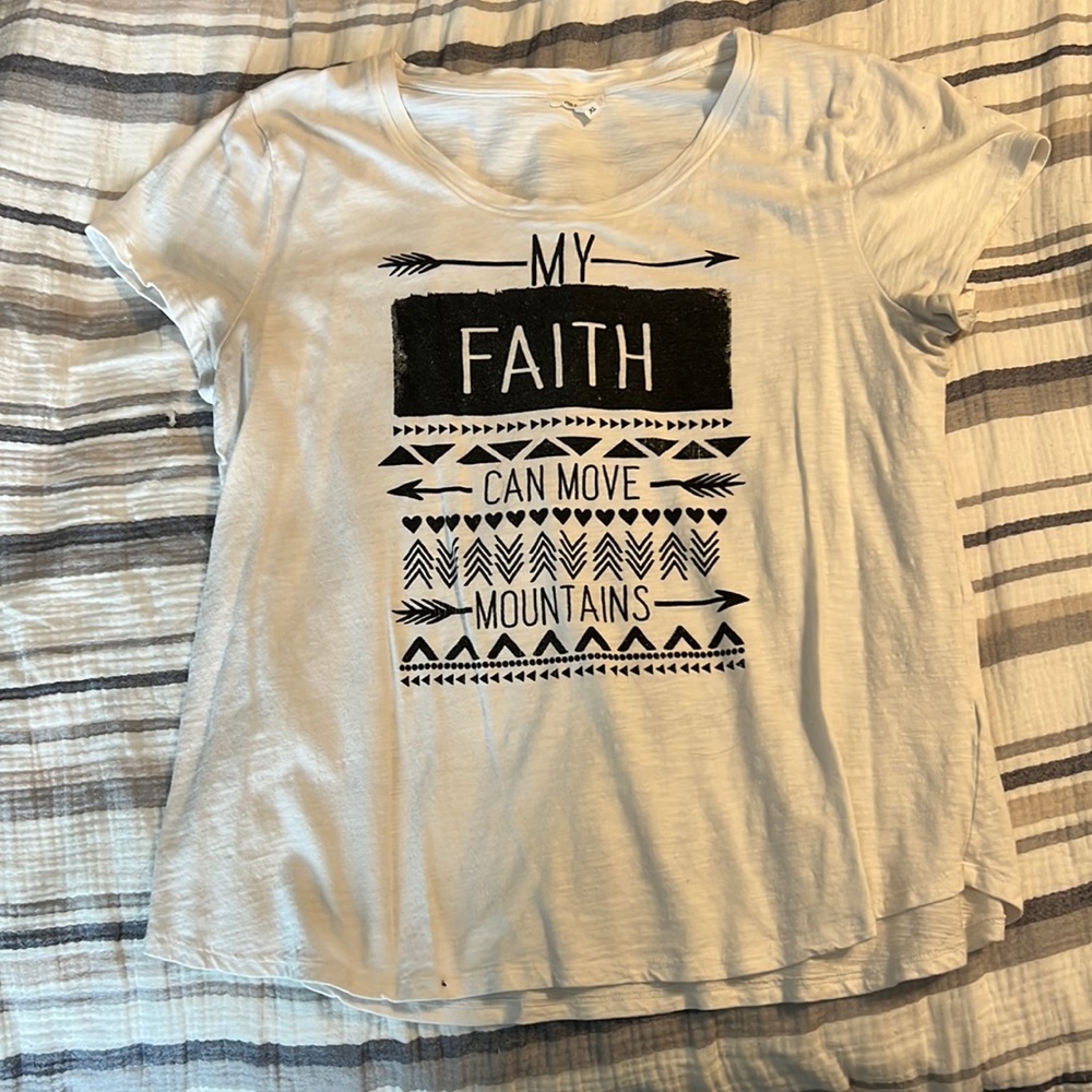 Faith can move mountains shirt